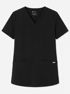 FIGS Classic Black Scrub Top